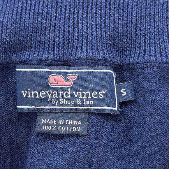 Vineyard Vines Men’s Size S Blue 1/4 Zip Pullover Cotton Sweater Classic Preppy - Picture 6 of 7